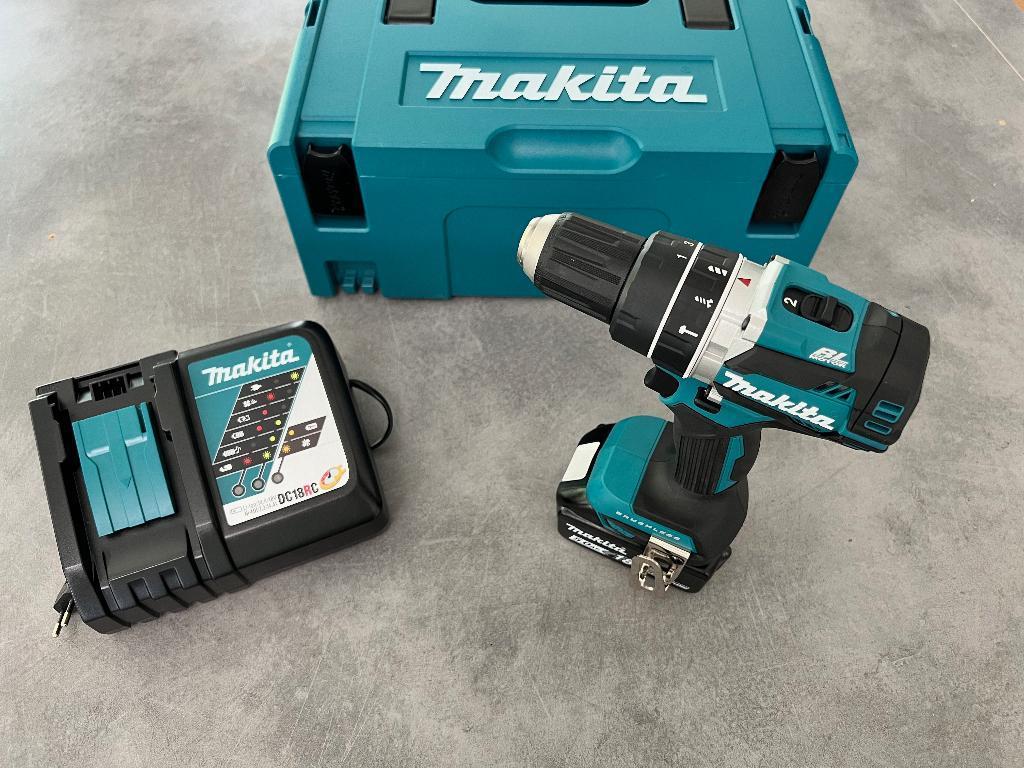 MAKITA 18V 5Ah ACCU BOOR + KLOPSTAND VOOR PANNEN BRUSHLESS, Steen of Klei, Nieuw, Ophalen of Verzenden, 15 m² of meer