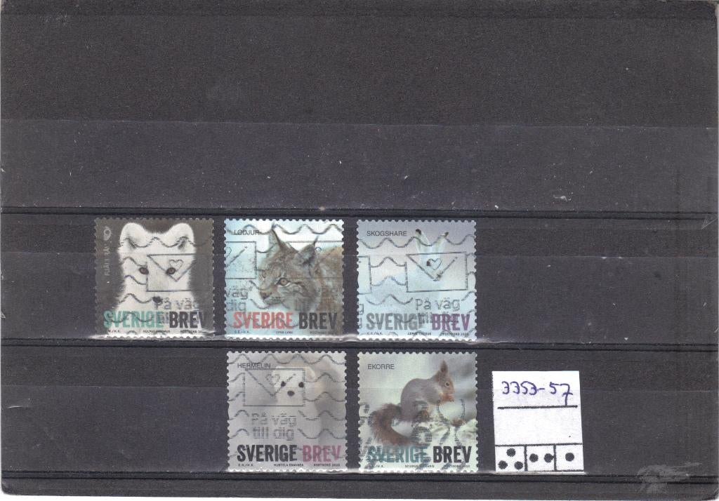 Zweden Mi 3353-3357 gest, Ophalen of Verzenden, Zweden, Gestempeld