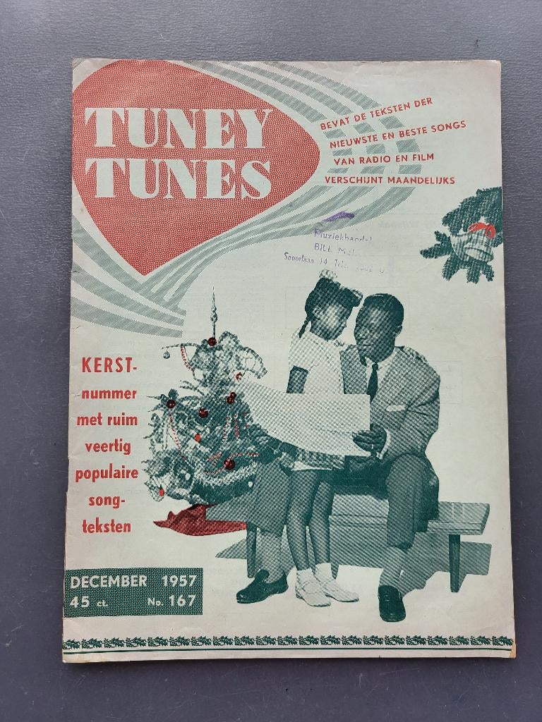 Tuney Tunes/ nummer 167, december/kerst 1957., Ophalen of Verzenden, Gebruikt, Boek, Tijdschrift of Artikel