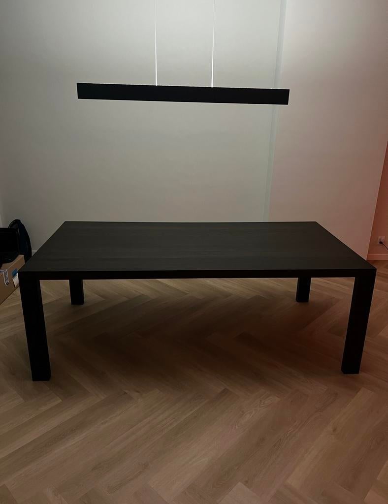 Arco Essenza eettafel Wengé gebeitst - 210x105 cm, Huis en Inrichting, Tafels | Eettafels, Ophalen, Gebruikt, 100 tot 150 cm, 200 cm of meer