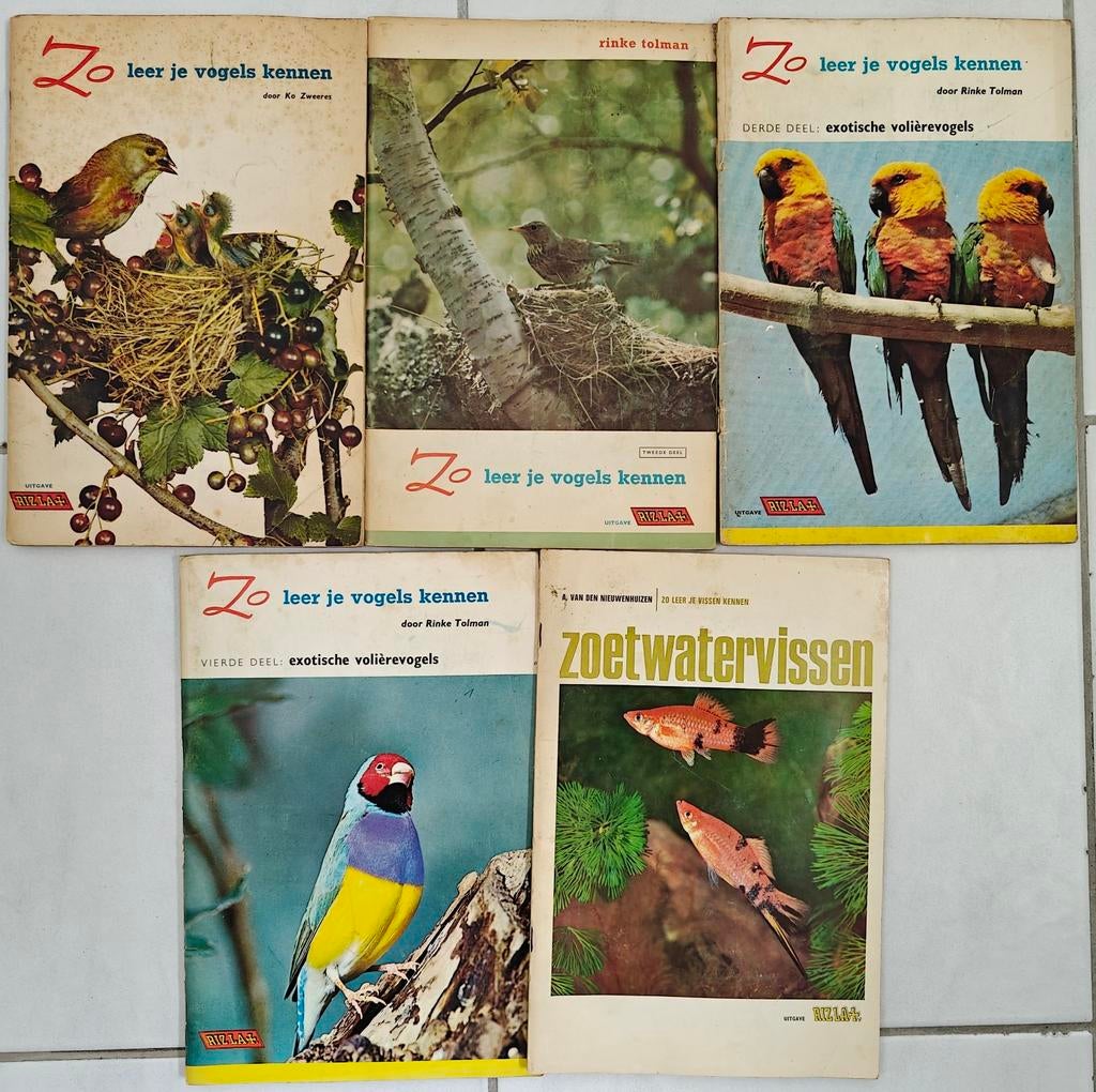 Rizla plaatjes boeken: vogels en zoetwatervissen, Ophalen of Verzenden