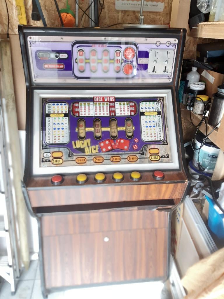 Vintage gokkast Lucky dice '70, Ophalen, Gebruikt