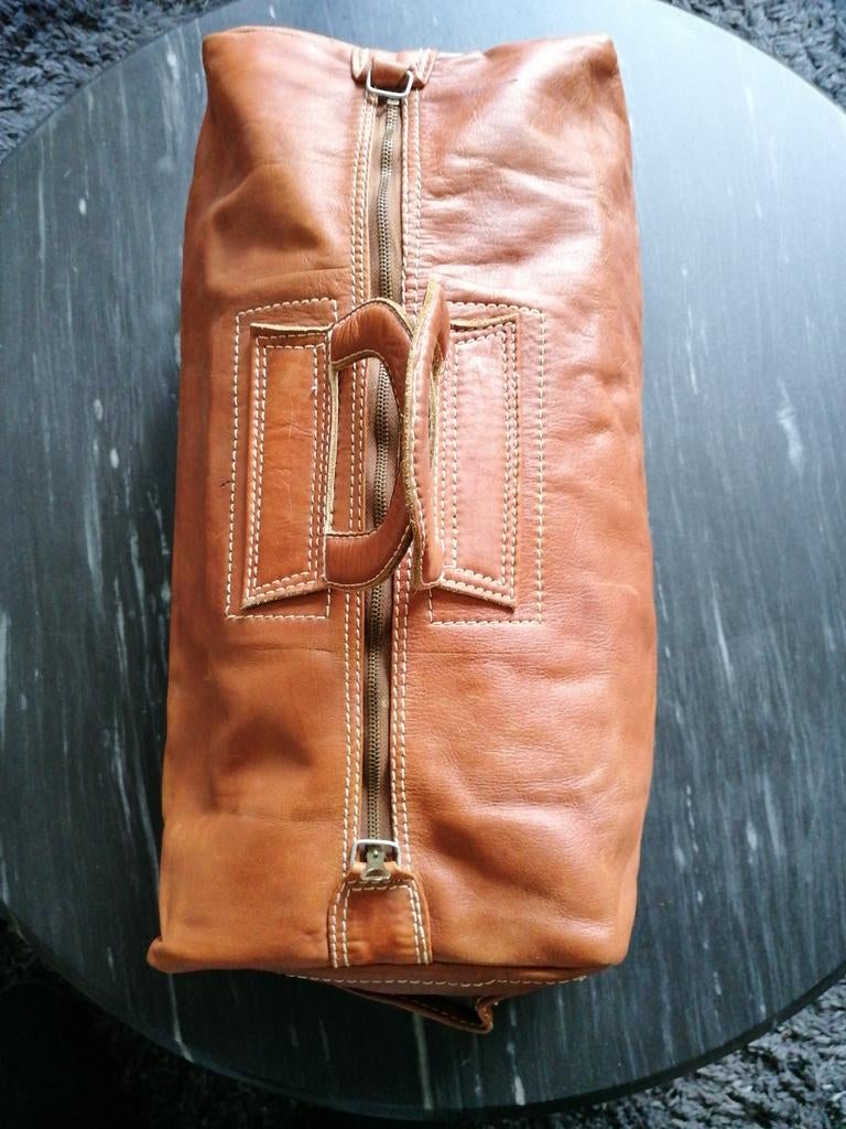 Leren reistas van het merk yidi, Sieraden, Tassen en Uiterlijk, Tassen | Reistassen en Weekendtassen, Ophalen, 40 tot 60 cm, 20 tot 30 cm