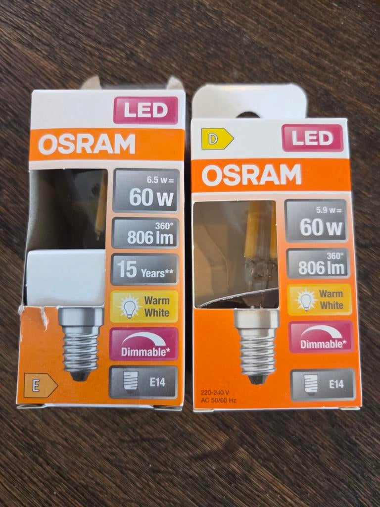 LED lampjes 2x Nieuw!, Huis en Inrichting, Lampen | Losse lampen, Led-lamp, Minder dan 30 watt, Nieuw, E27 (groot)