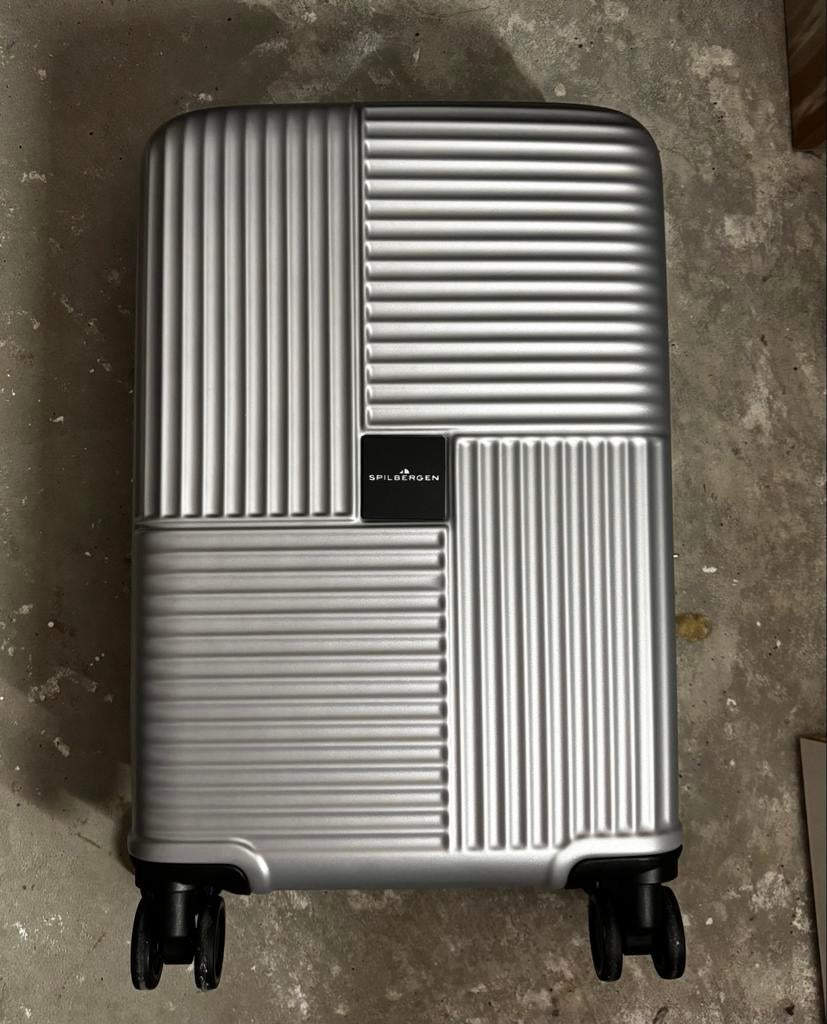Spilbergen koffer zilverkleurig, Sieraden, Tassen en Uiterlijk, Tassen | Reistassen en Weekendtassen, 40 tot 60 cm, 20 tot 30 cm