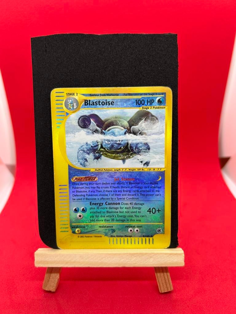 Pokémon Blastoise Reverse Holo 4/165 – Expedition Base Set, Ophalen of Verzenden, Zo goed als nieuw