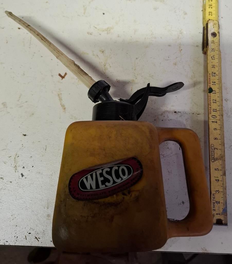 Vintage Wesco Oliekan - Olie Spuitbus, Ophalen, Gebruikt