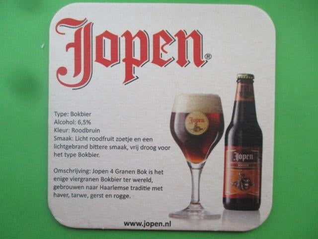 bieretiket Jopen 2-2, Verzamelen, Biermerken, Ophalen of Verzenden, Nieuw, Overige typen, Overige merken