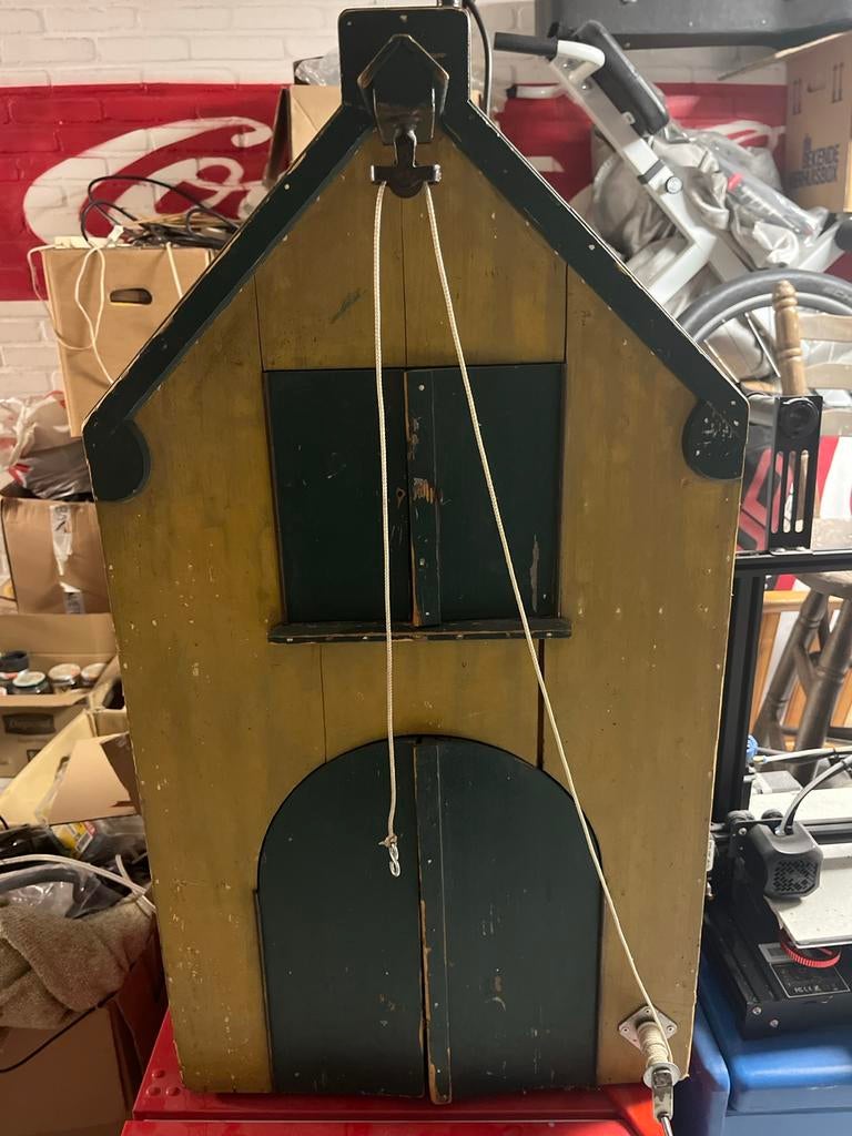 Vintage pakhuis. Speelgoed huis. 50, Ophalen