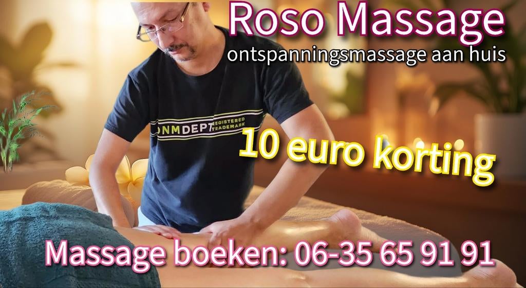 ROSO MASSAGE - Full Body Ontspanninsmassage aan huis, Diensten en Vakmensen, Ontspanningsmassage