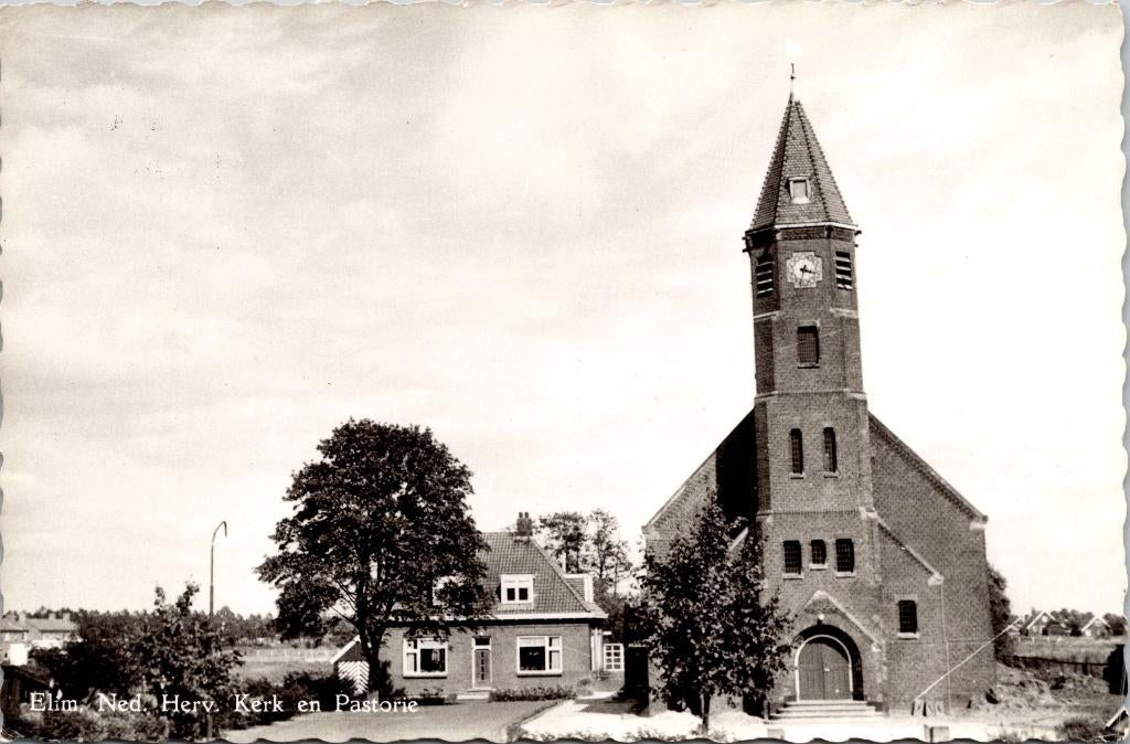 Elim - Ned. Herv. Kerk en Pastorie, Ophalen of Verzenden, 1960 tot 1980, Ongelopen, Drenthe
