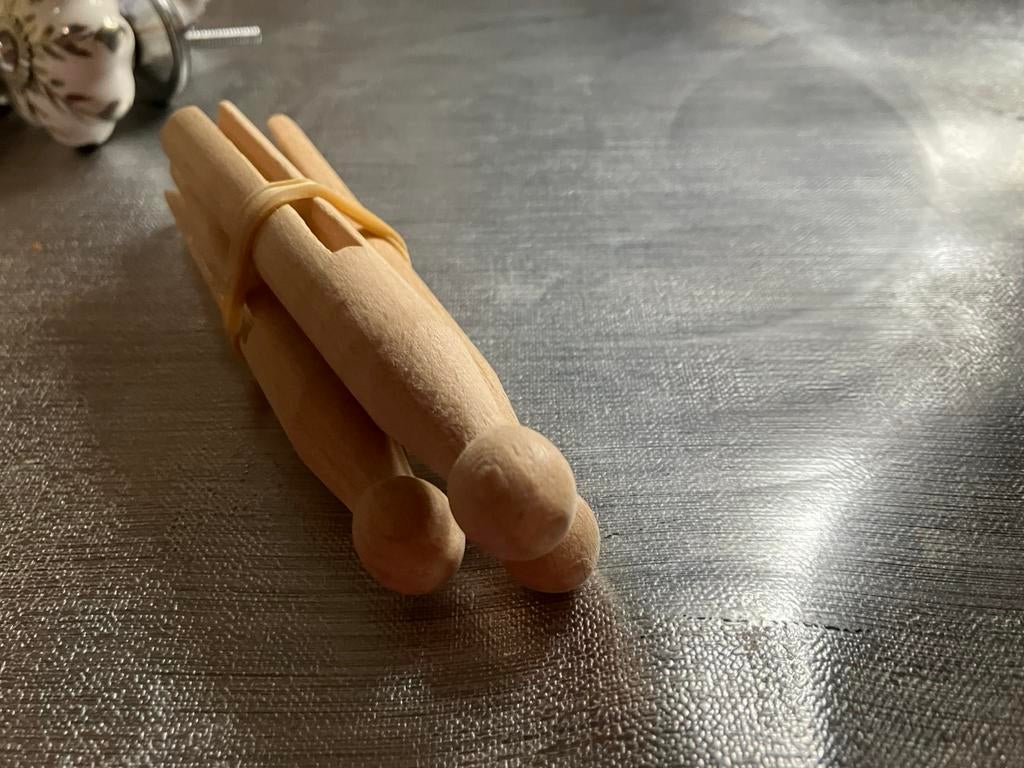 Antieke wasknijpers, Ophalen of Verzenden, Zo goed als nieuw