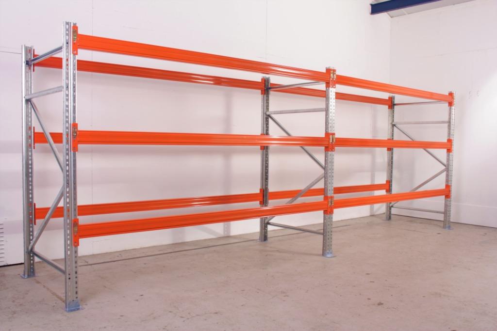 Palletstelling magazijnstelling rekken set 5,67mtr. koopje, Ophalen