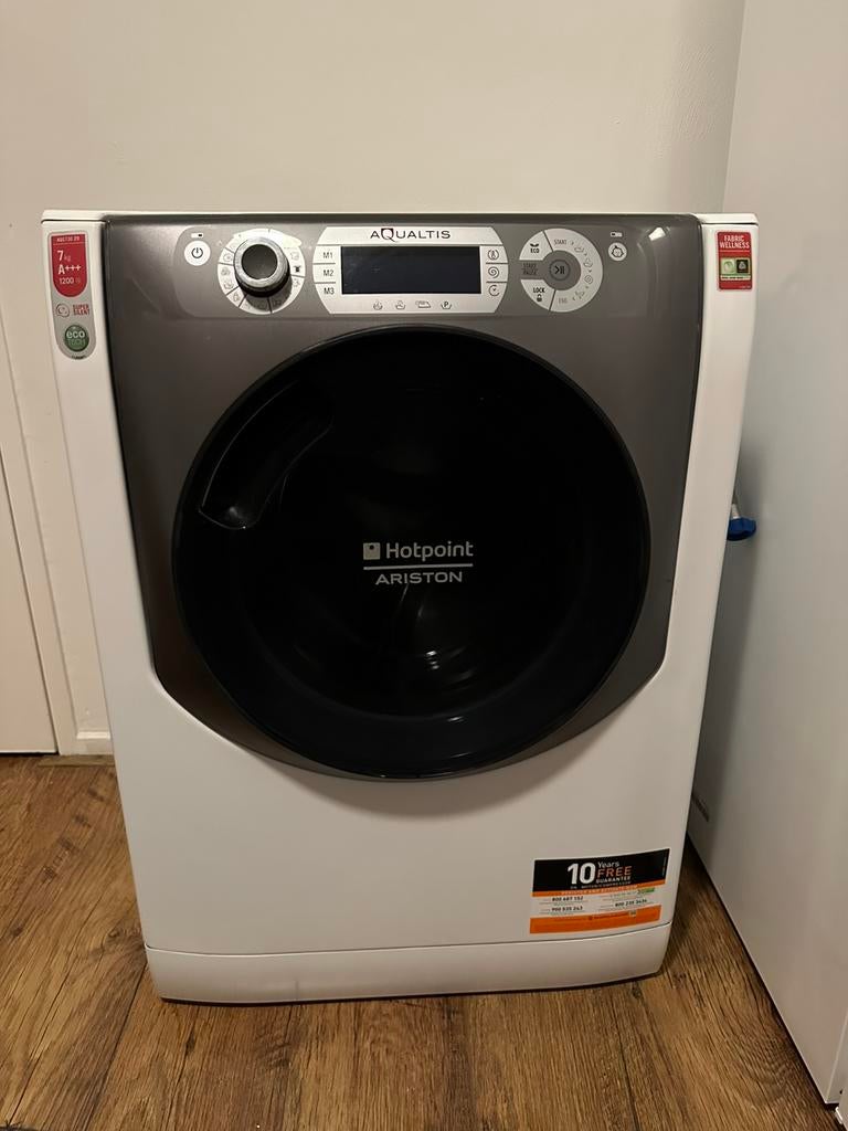 Wasmachine Hotpoint(Whirlpool)7KG, 6 tot 8 kg, Ophalen of Verzenden, Zo goed als nieuw, 85 tot 90 cm