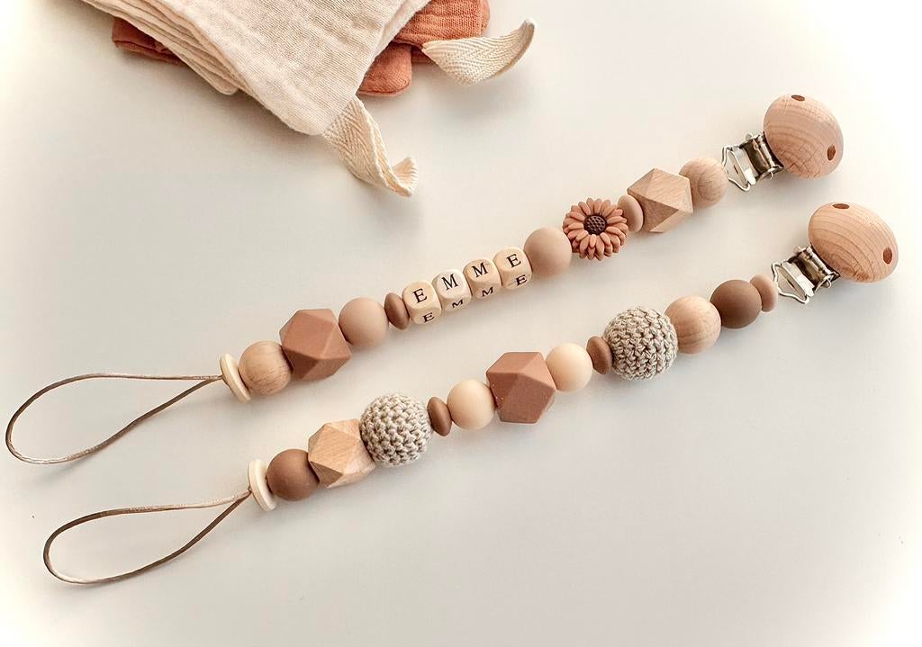 🤎ACTIE: 2 speenkoorden voor €14,90🤎, Ophalen of Verzenden, Nieuw, Kraamcadeau