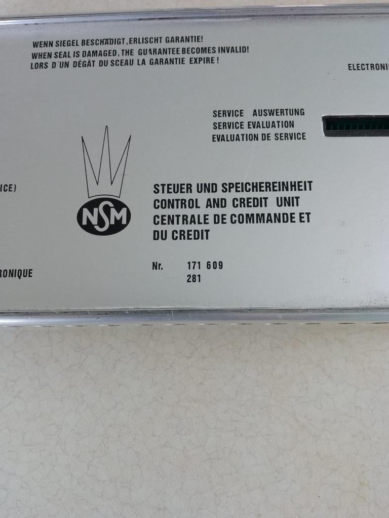 NSM stuur centrale nr 171609 281 jukebox festival city, Ophalen of Verzenden, Gebruikt, 1970 tot heden, Overige merken