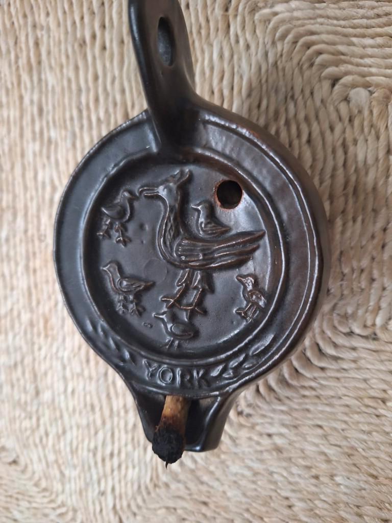 Olielamp naar Romeins Lucerna met lont, Ophalen of Verzenden