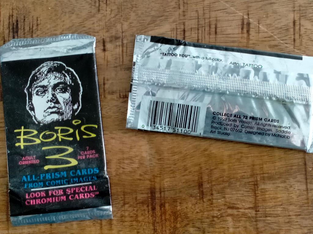 Boris Vallejo 3 1993 Trading cards comic Images pack, Ophalen of Verzenden, Zo goed als nieuw, Foto of Kaart