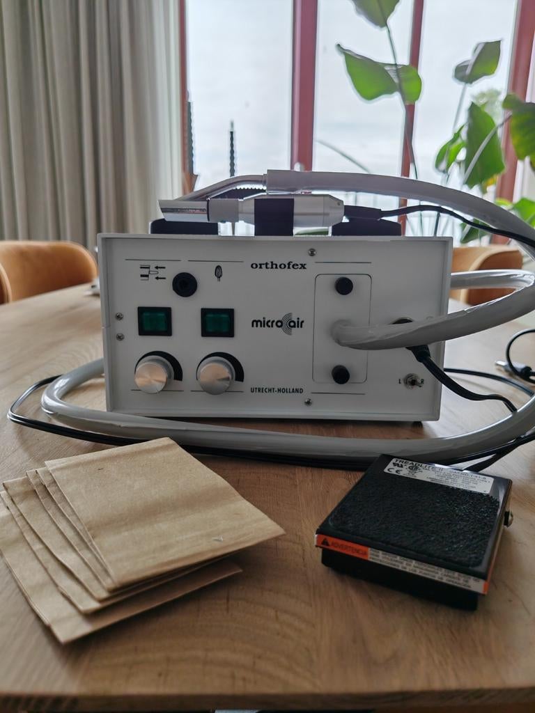 Orthofex Micro Air pedicure incl koffer & voetpedaal, Ophalen, Zo goed als nieuw, Hand- en Voetverzorging