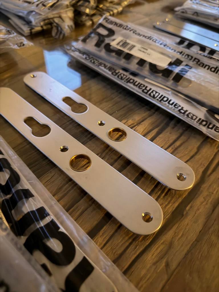 Randi-Line DormaKaba RVS Deurbeslag Kort & Breedschilden, Ophalen of Verzenden, Nieuw, Rvs, Overige typen