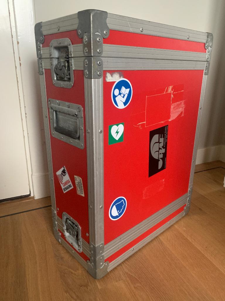 Flightcase rood schuim voor snare drum, Ophalen, Gebruikt, Overige instrumenten, Flightcase