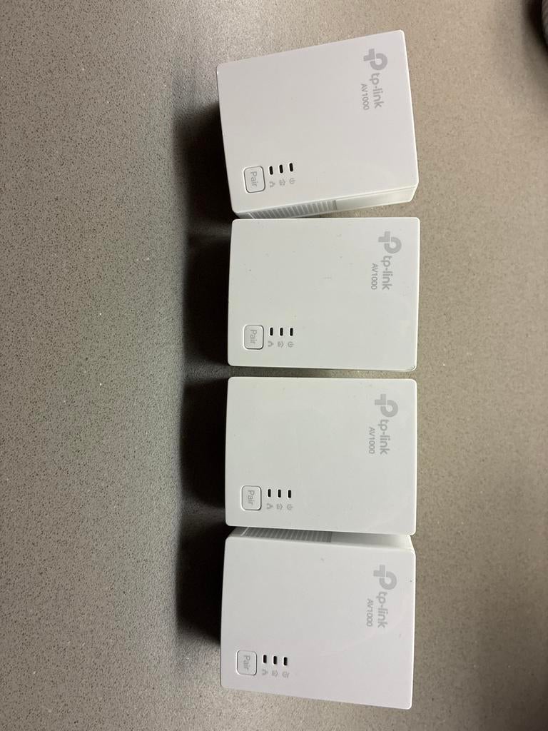 TP-Link AV1000 Powerline Adapters - Internet via stopcontact, Ophalen of Verzenden, Zo goed als nieuw