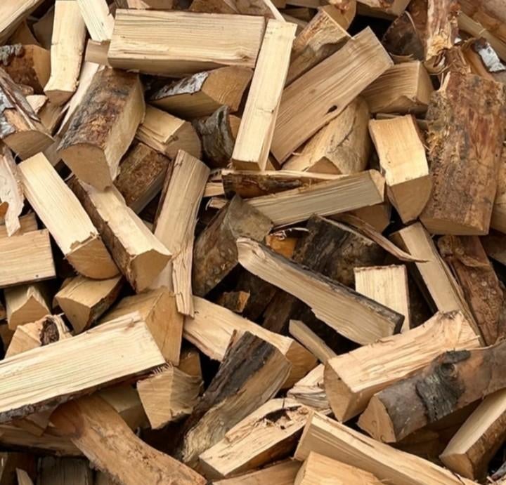 Omgeving Nijmegen droog Haardhout  eik mix en essen, Tuin en Terras, Haardhout, 3 tot 6 m³, Verzenden, Eikenhout, Blokken