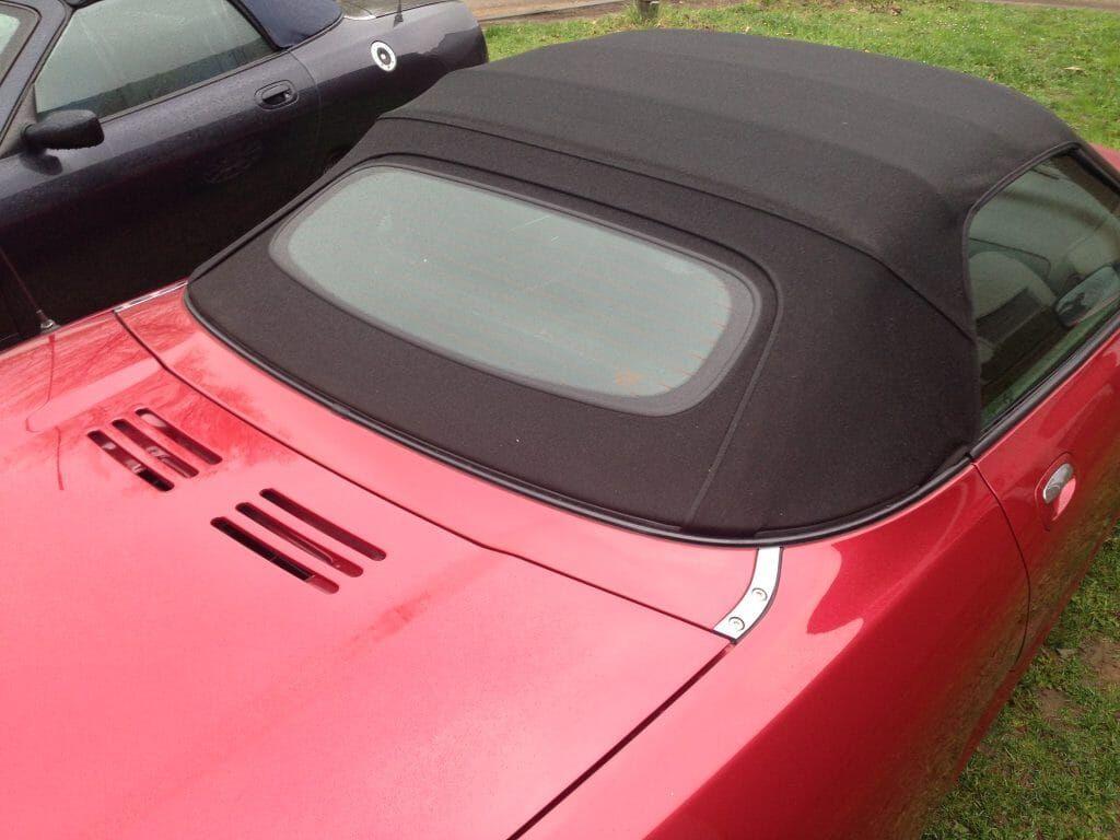 Mg F mgf mg tf mgtf zwarte softtop + glazenruit opgebouwd op, Ophalen of Verzenden, Nieuw, MG