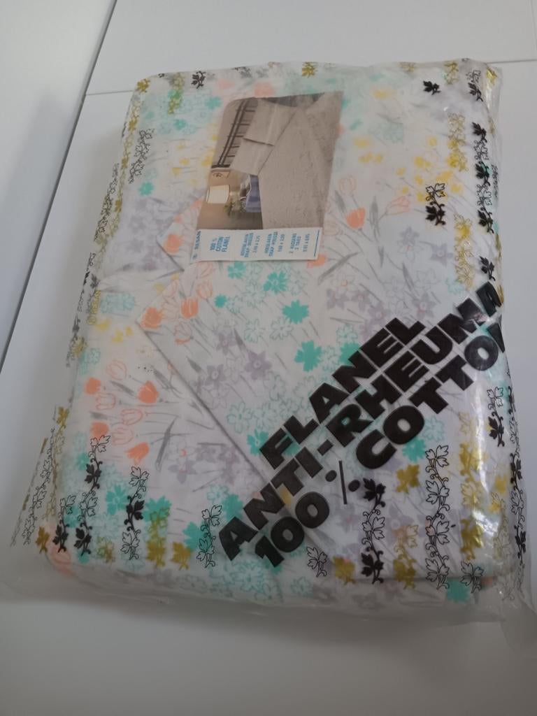 Vintage flanellen laken set, Ophalen, Overige kleuren, Overige typen, Nieuw