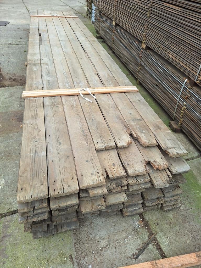 Mooie  partij  brede sloophout planken  Oude vloerdelen