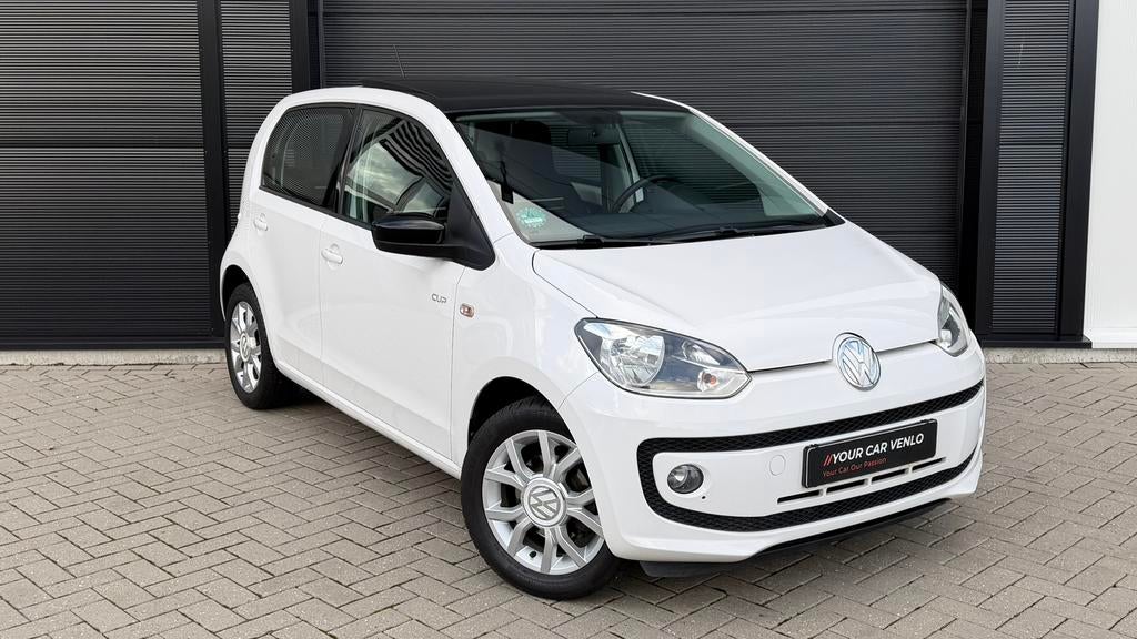 Volkswagen up! Cup Up! 1.0 | PANO | AIRCO | STOELVERWARMING, Auto's, Voorwielaandrijving, Euro 5, Stof, Wit