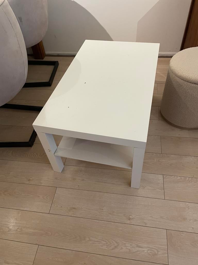Ikea wit lak tafeltje, Ophalen, Minder dan 45 cm, Gebruikt, 75 cm of meer