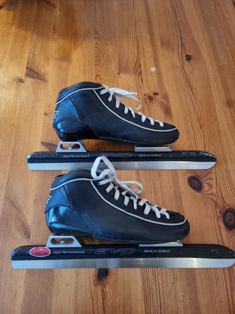Evo Adore (klap)schaatsen maat 38 + High Performance ijzers, Sport en Fitness, Overige merken, Klapschaats, Gebruikt, Ophalen of Verzenden