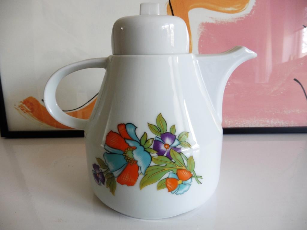 Theepot Bareuther Bavaria Germany retro vintage, Gebruikt, Keramiek, Overige typen, Ophalen of Verzenden