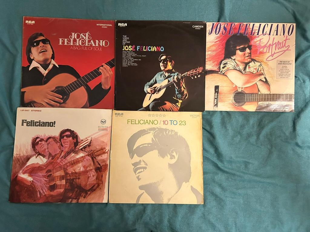 5 LP's José Feliciano (ook per stuk te koop), Ophalen of Verzenden, 1960 tot 1980, Gebruikt, 12 inch