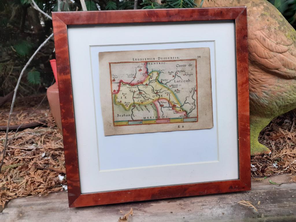 Antieke kaart van Luik door Ortelius, 1590, Ophalen of Verzenden