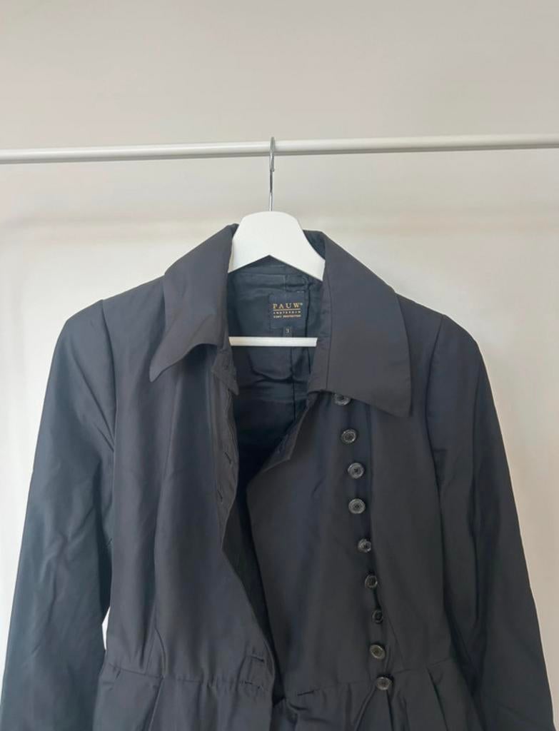 Trechcout PAUW, Kleding | Dames, Ophalen of Verzenden, Zo goed als nieuw, Maat 38/40 (M), Zwart
