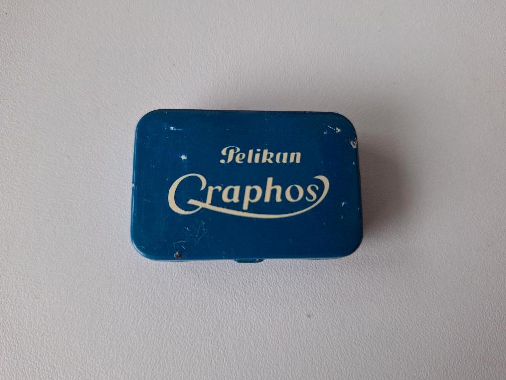 vintage Pelikan Graphos pennenblikje uit Duitsland, Ophalen of Verzenden, Gebruikt, Overige, Overige merken