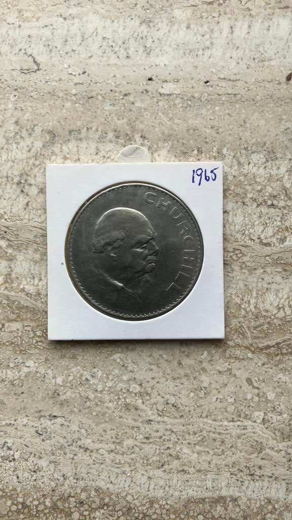 Herdenkingsmunt 1965 Churchill, Postzegels en Munten, Ophalen of Verzenden, Overige landen