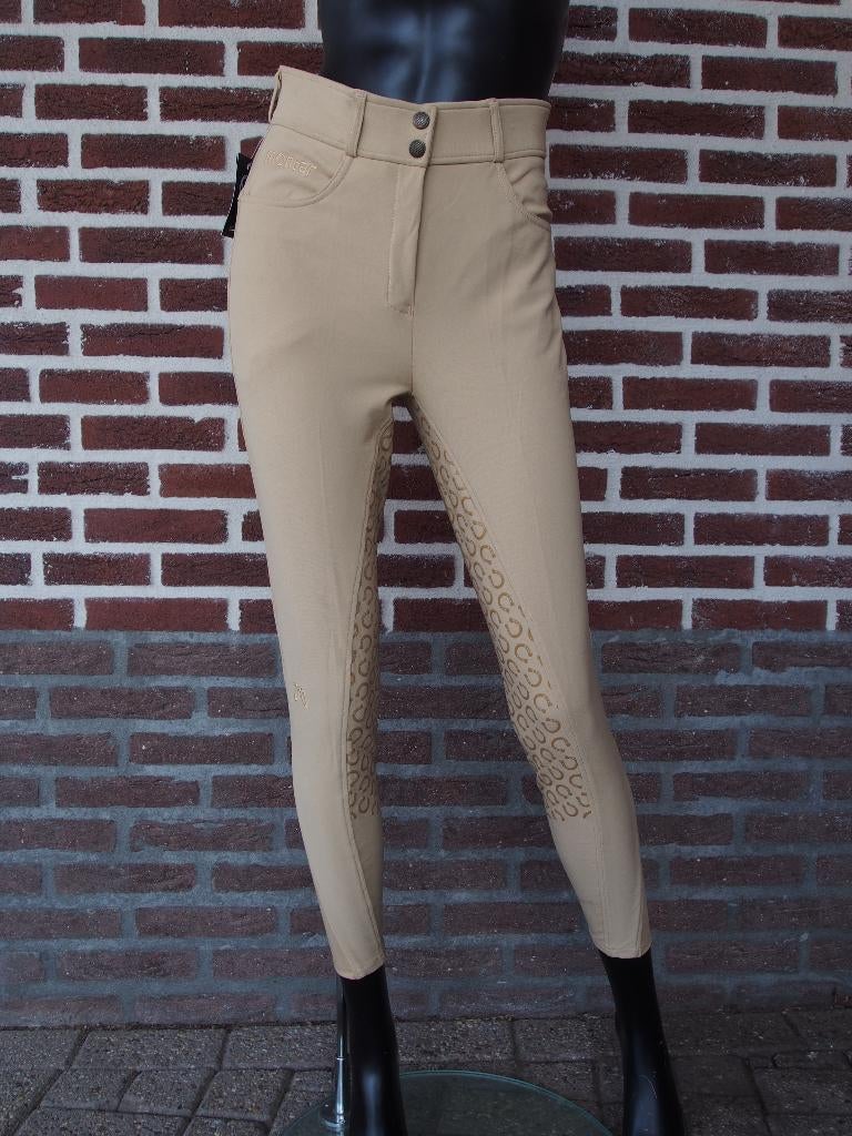 Montar Highwaist Dames Rijbroek Beige Maat 40, Dressuur, Nieuw, Dames, Onderkleding