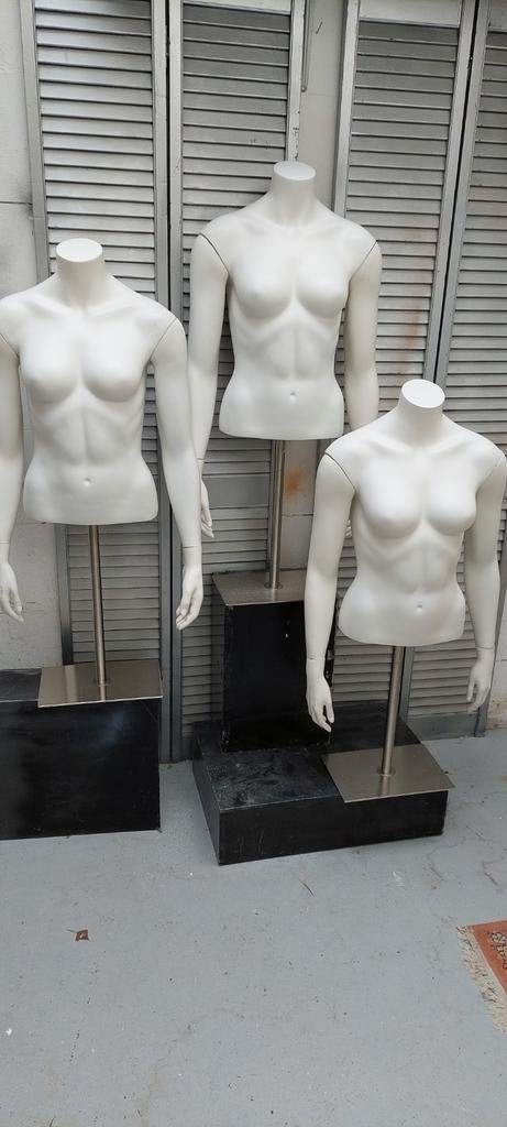 Witte dames torso s.      Etalagepop.  Paspop, Ophalen