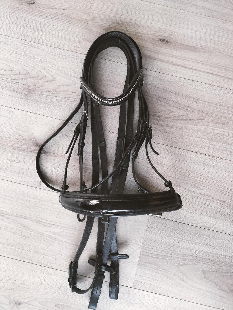 Passier hoofdstel - lak - Full, Dieren en Toebehoren, Ophalen of Verzenden, Gebruikt, Overige soorten