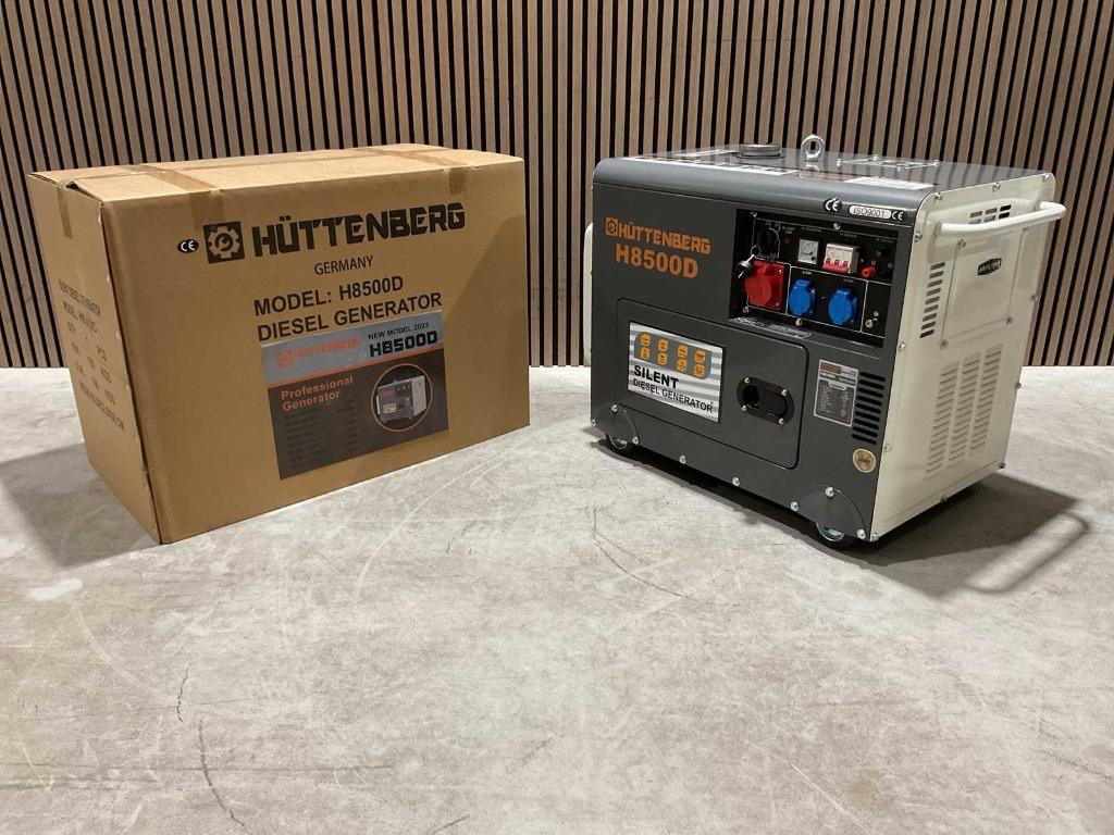 Huttenberg Diesel H8500D Stroomgenerator ‼️, Doe-het-zelf en Verbouw, Aggregaten, Ophalen, Nieuw, Dieselolie