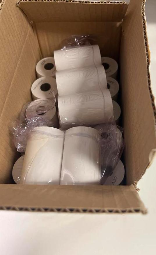 Doos met pinrollen 19 meter x 5,5 centimeter, Ophalen of Verzenden