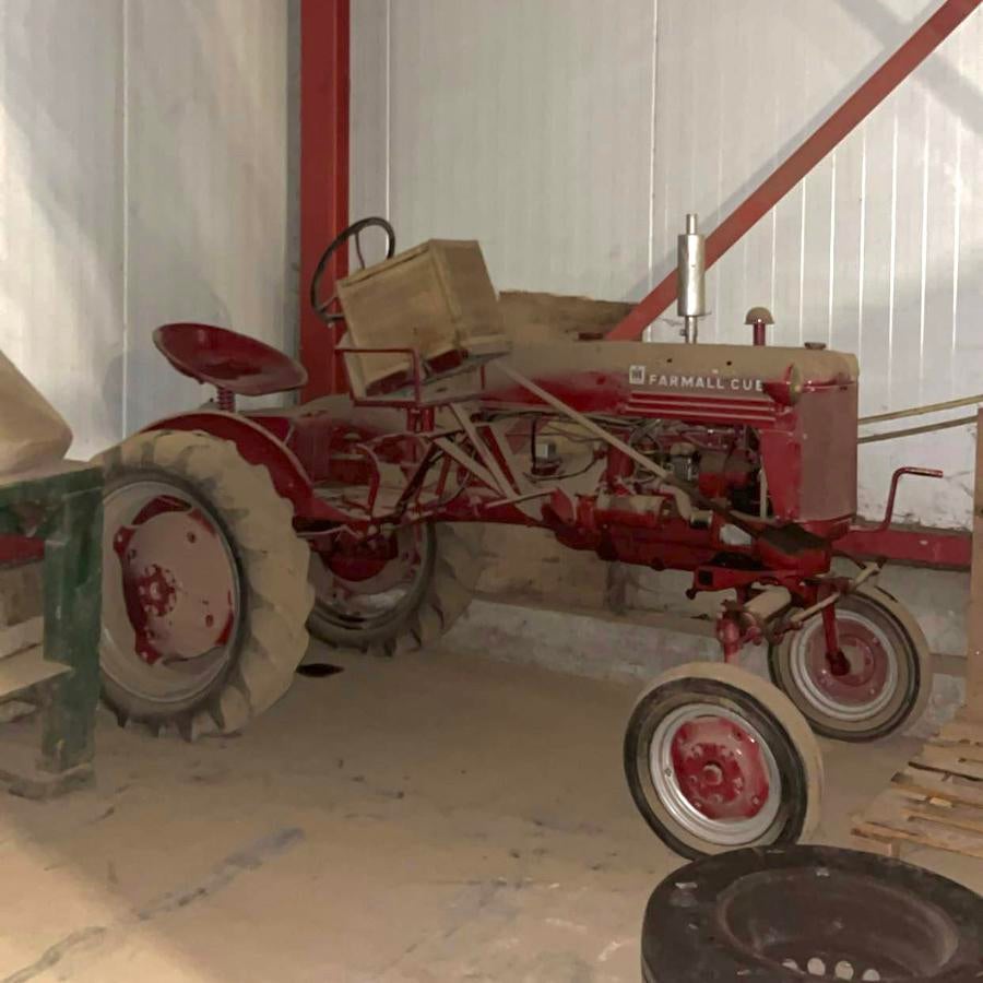 Farmall cub oldtimer tractor waardepeiling, Ophalen