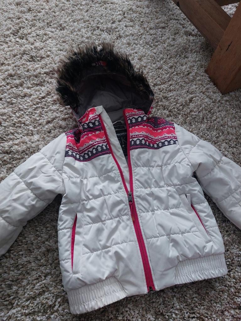 Protest Ski Jas + Broek Meisje Maat 128, Broek, Gebruikt, Protest, Meisje