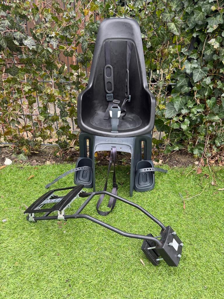 Bobike ONE Maxi achterzitje zwart met framebevestiging, Achterzitje, Voetsteuntjes, 9 t/m 18 kg, Ophalen of Verzenden