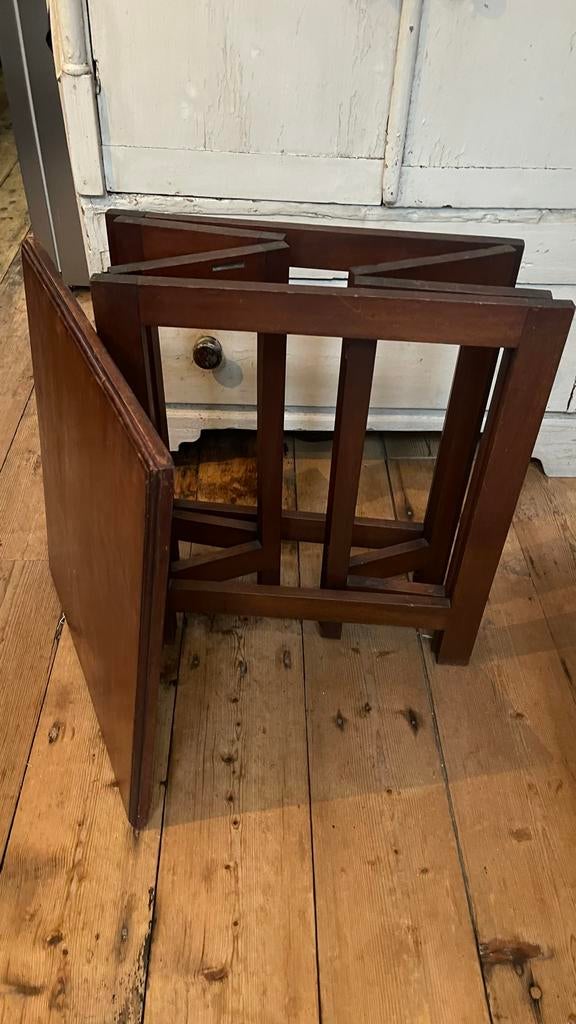 CAMPAIGN TABLE antiek mahonie opklapbaar leger tafeltje ARMY, Ophalen of Verzenden