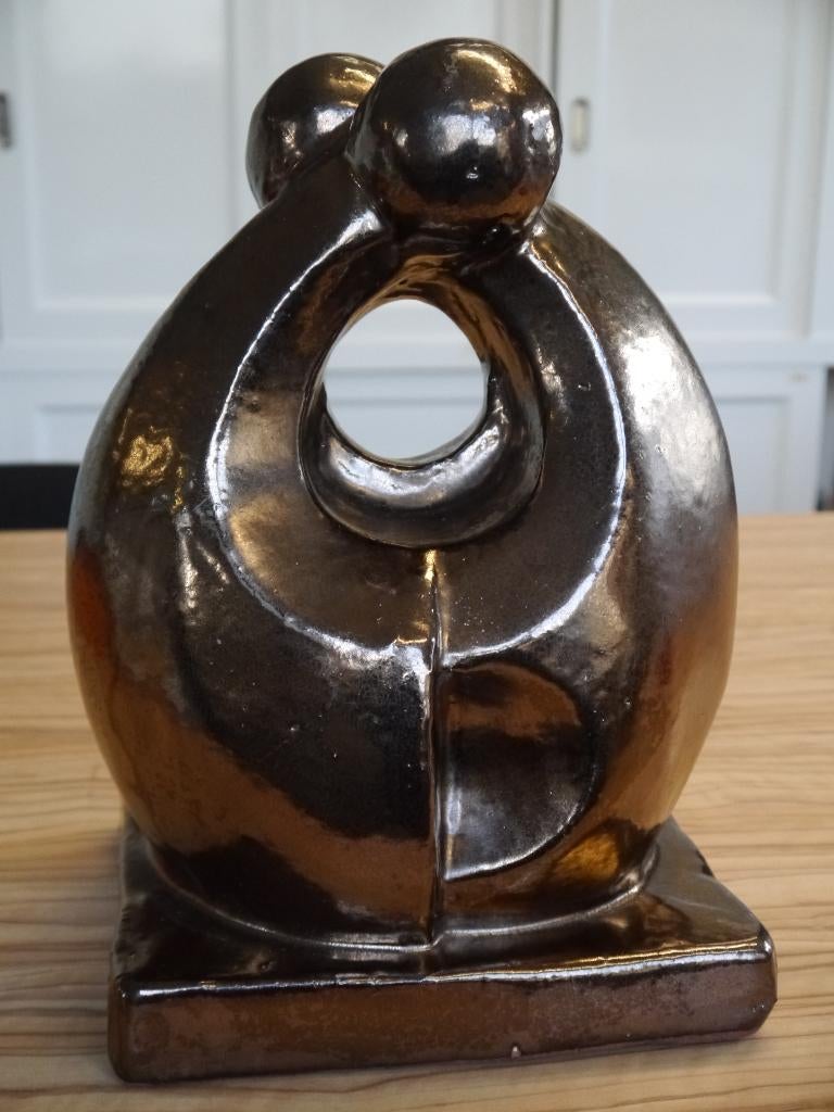 abstract Vintage Terracotta beeld, Italië, Antiek en Kunst, Kunst | Beelden en Houtsnijwerken, Ophalen of Verzenden