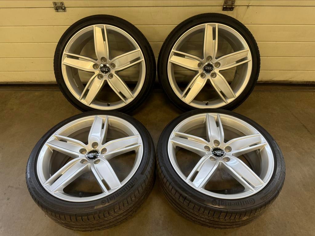 Originele audi S3 RS3 velgen 235-35-19 continental 5x112, 19 inch, Audi, Gebruikt, Ophalen of Verzenden
